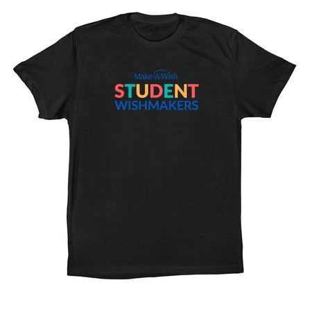 Student WishMakers Apparel, a Vintage Black Premium Cotton Tee