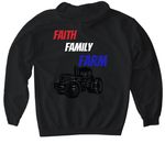 Farming with Chael&nbsp;, a Black Gildan Softstyle Pullover Hoodie (back-view)