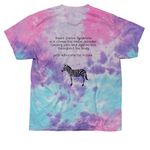 Ehlers Danlos Syndrome Awareness, a Cotton Candy Classic Tie Dye Tee (back-view)