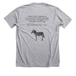 Ehlers Danlos Syndrome Awareness, a Athletic Heather Premium Unisex Tee (back-view)