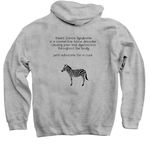 Ehlers Danlos Syndrome Awareness, a Sport Grey Pullover Hoodie (back-view)