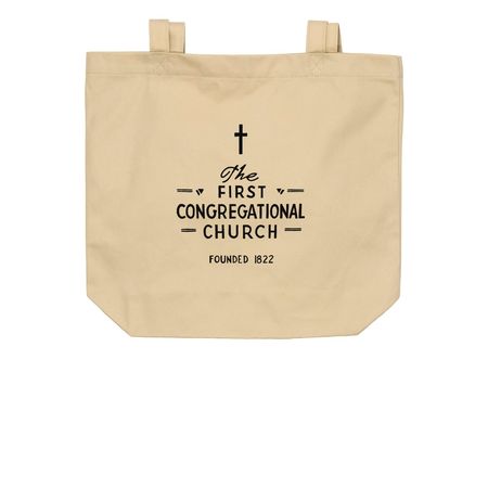 FCC Vintage Sign on Tote Bags, a Oyster Organic Cotton Tote Bag