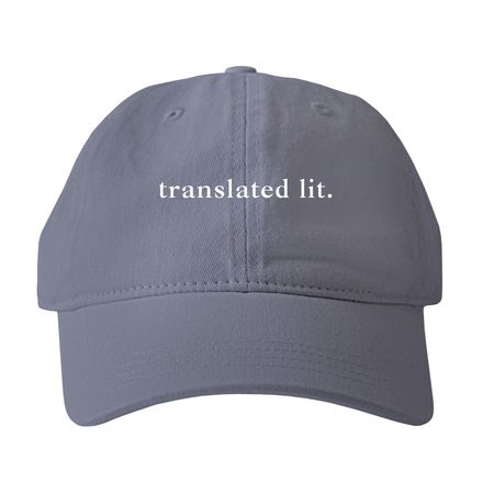 translated lit., a Denim Printed Pigment Dye Baseball Cap