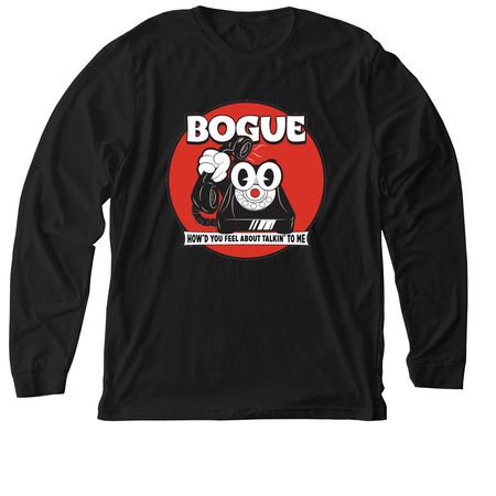 How'd You Feel, a Solid Black Blend Premium Long Sleeve Tee