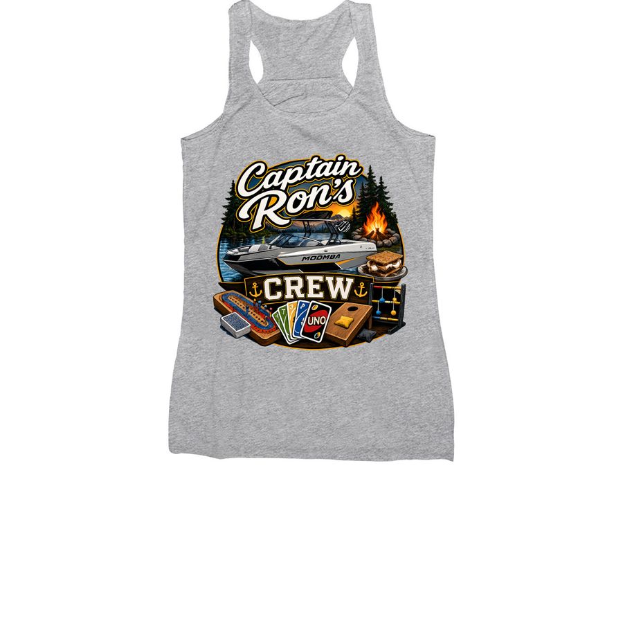 Captain Ron?s Crew, a Athletic Heather Women's Racerback