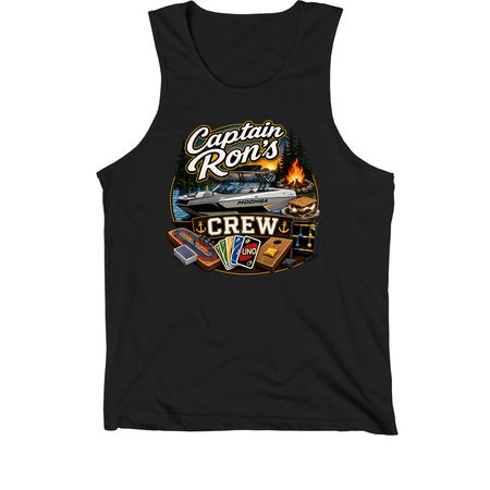 Captain Ron?s Crew, a Black Premium Cotton Tank