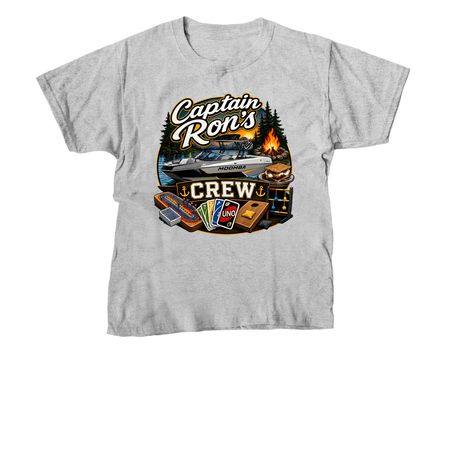 Captain Ron?s Crew, a Sport Grey Youth Unisex Tee