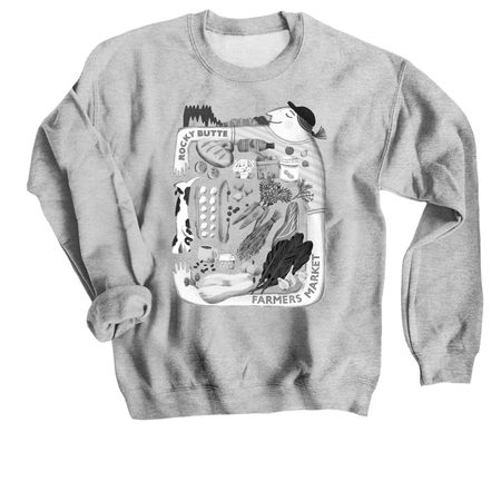 2026 Market Tees & Sweatshirts, a Sport Grey Crewneck Sweatshirt