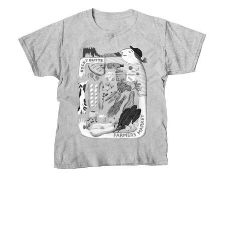 2026 Market Tees & Sweatshirts, a Sport Grey Youth Unisex Tee