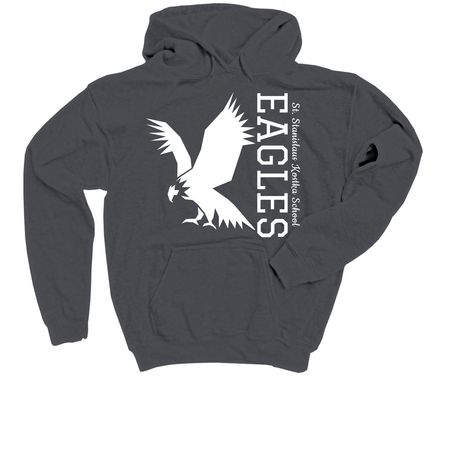 2026-2027 Spirit Wear, a Charcoal Youth Pullover Hoodie