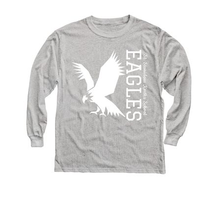 2026-2027 Spirit Wear, a Sport Grey Youth Long Sleeve Tee