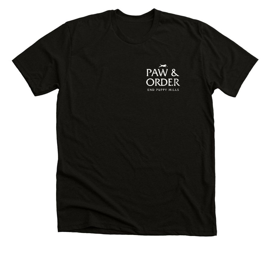Paw & Order, a Solid Black Blend Premium Unisex Tee