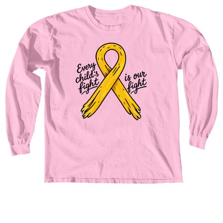 Go Gold Patient Design, a Blossom Comfort Colors Long Sleeve Tee