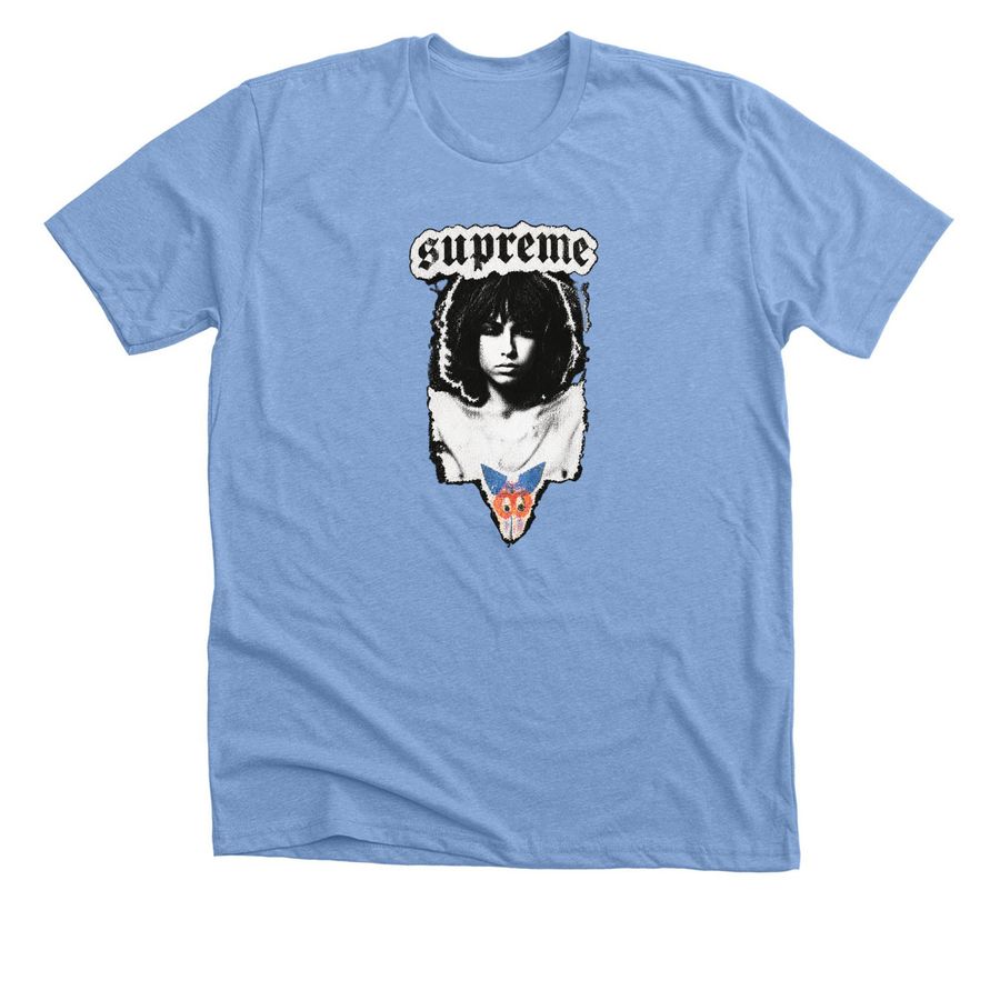 Supreme Fall 2026 T-shirt, a Heather Carolina Blue Premium Unisex Tee