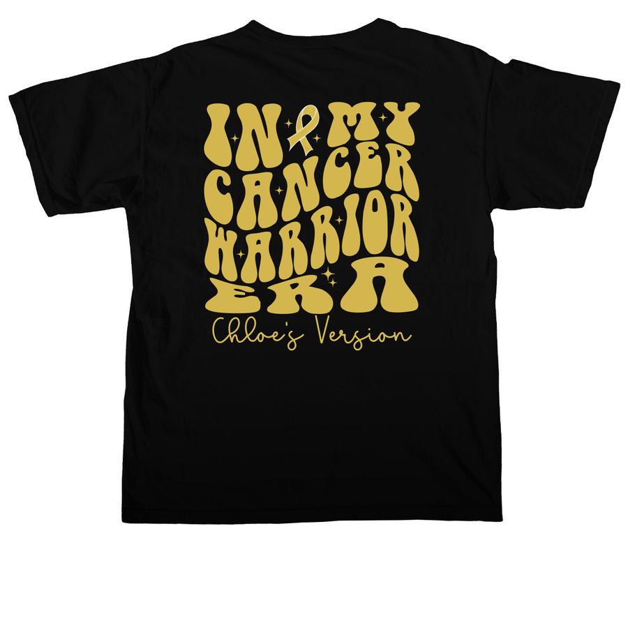 Chloe's Cavalry Era Shirts, a Black Comfort Colors Unisex Tee (back-view)