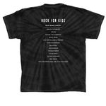 Rock for Kids 2026&nbsp;, a Black Classic Tie Dye Tee (back-view)
