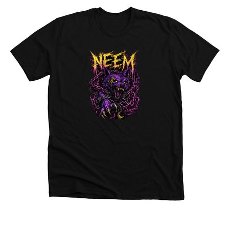 Neem wolf, a Solid Black Blend Premium Unisex Tee