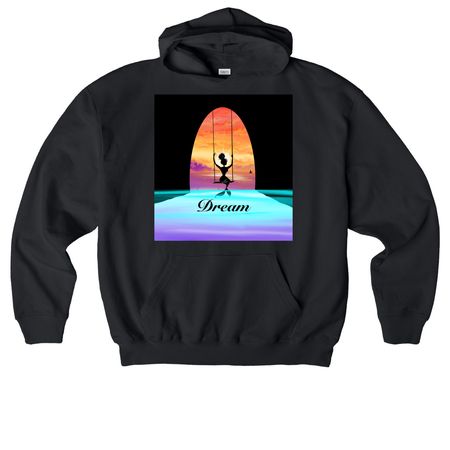 Dream, a Black Stanley/Stella Cooper Dry Pullover Hoodie