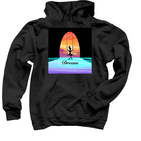 Dream, a Black Pullover Hoodie