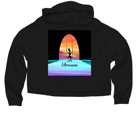 Dream, a Black Women?s Lightweight Cropped Hoodie