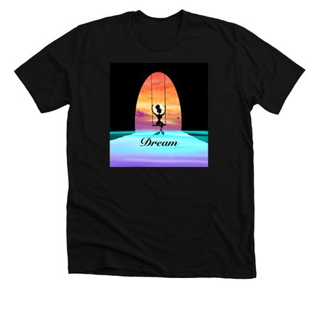 Dream, a Solid Black Blend Premium Unisex Tee
