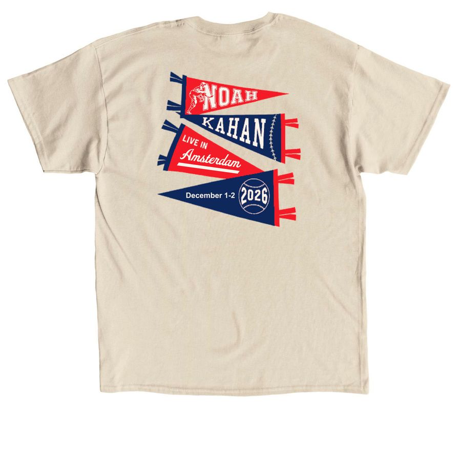 Noah Kahan&nbsp;Amsterdam&nbsp;Merch, a Sand Classic Unisex Tee