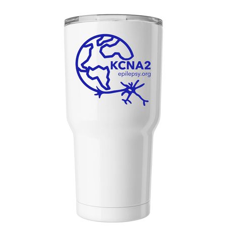 KCNA2epilepsy.org mug, a White Insulated Tumbler