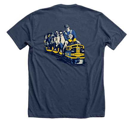 The F-7 Goathill Shirt, a Heather Navy Premium Unisex Tee