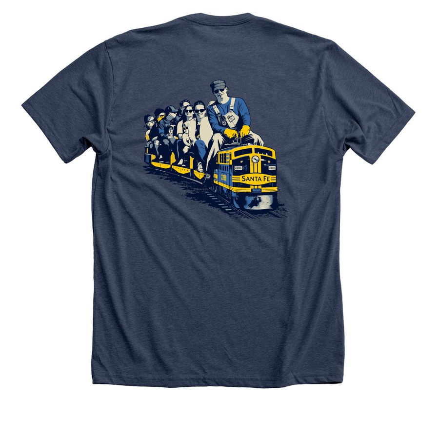 The F-7 Goathill Shirt, a Heather Navy Premium Unisex Tee