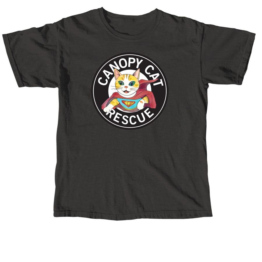 CCR Cat Rescue Design, a Pepper Comfort Colors Unisex Tee