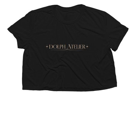 Dolph Atelier&nbsp;, a Black Women?s Flowy Cropped Tee