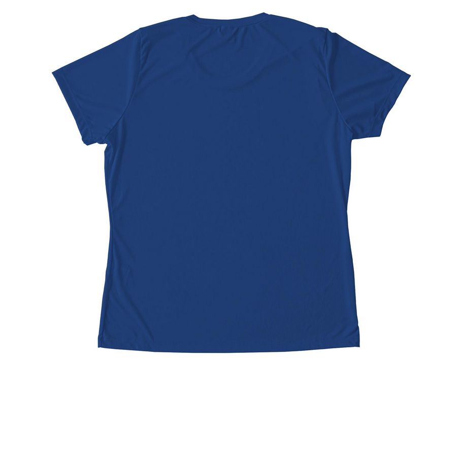 SCWTCA Specialty Women's Performance Tee, a True Royal Women's Performance Tee (back-view)