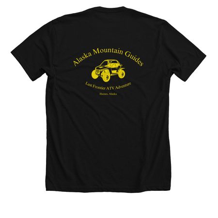 UTV Guide, a Solid Black Blend Premium Unisex Tee (back-view)