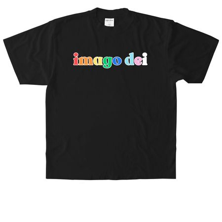 "Imago Dei" ? Pride 2026, a Black Heavyweight Garment Dye Tee