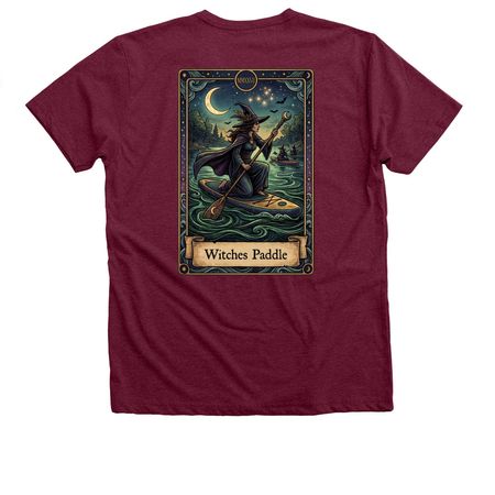 2027 Witches Paddle: Limited Time Only, a Heather Cardinal Premium V-Neck Tee
