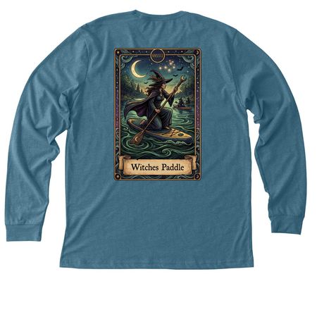 2027 Witches Paddle: Limited Time Only, a Heather Deep Teal Premium Long Sleeve Tee