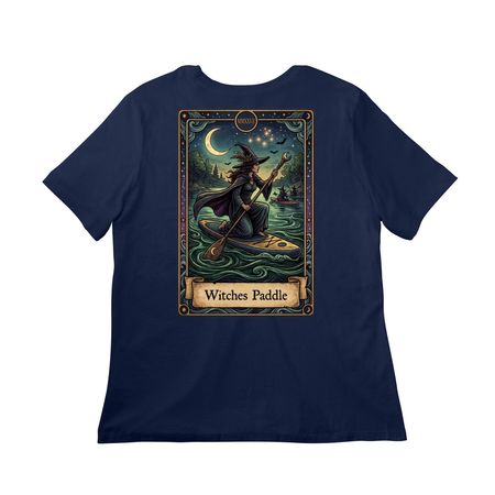 2027 Witches Paddle: Limited Time Only, a Navy Women?s Relaxed Cotton Tee