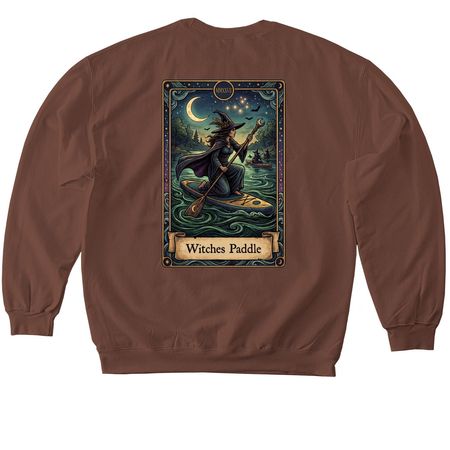 2027 Witches Paddle: Limited Time Only, a Cocoa Softstyle Crewneck Sweatshirt