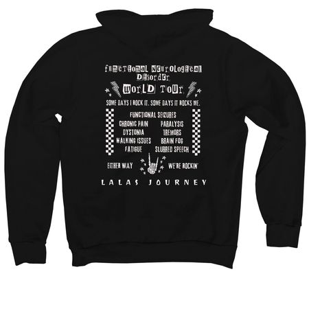 FND World Tour, a Black Premium Pullover Hoodie (back-view)
