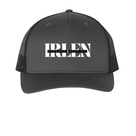 ISF Fundraiser, a Charcoal/ Black Printed Five-Panel Trucker Cap