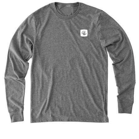 COTP Handprint Long Sleeve, a Aluminum Grey Allmade Eco Triblend Long Sleeve Tee