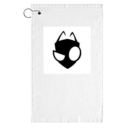 Demon Dance, a White Golf Towel