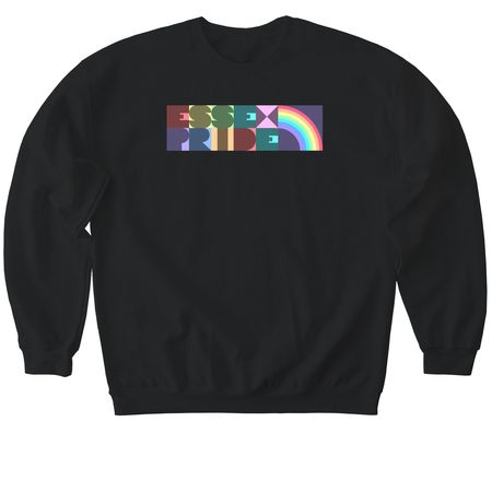 Essex Pride 2026, a Black Softstyle Crewneck Sweatshirt