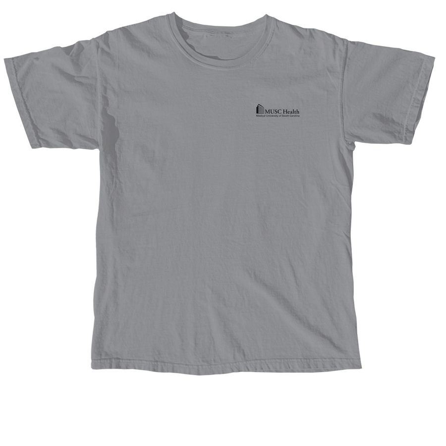 Powered by Heart, a Granite Comfort Colors Unisex Tee