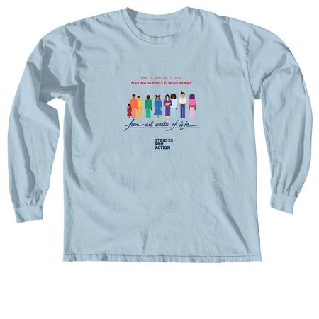 From All Walks of Life - Since 1986, a Chambray Comfort Colors Long Sleeve Tee