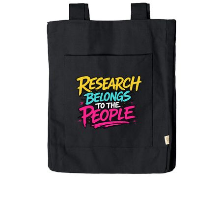 Research Belongs To The People Tote Bag, a Black Reclaimist Everywhere Tote Bag
