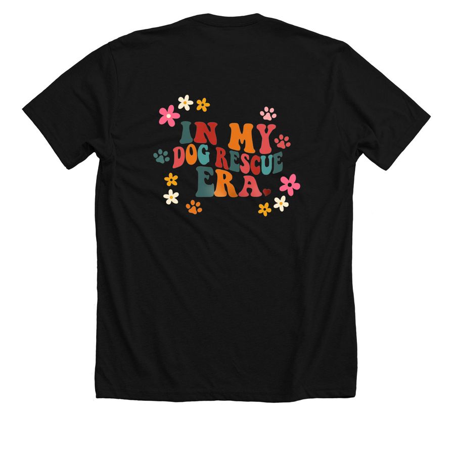 Dog Rescue ERA Fundraiser, a Solid Black Blend Premium Unisex Tee (back-view)
