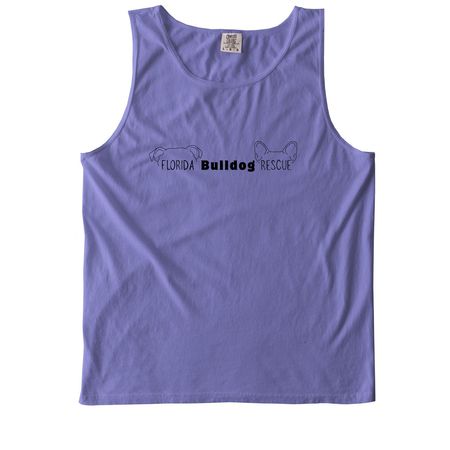 Florida Bulldog Rescue - English/French Opt 1, a Violet Comfort Colors Tank Top