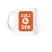 But first, coffee, a White Coffee Mug (back-view)