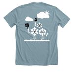 Slutty Snowflakes 4 Social Justice, a Heather Blue Lagoon Premium Unisex Tee (back-view)